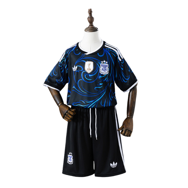 Argentina Adidas 2026 Away Kids Version Football T-Shirt + Shorts Kit