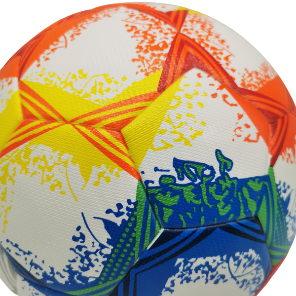 Derbystar Brillant APS Bundesliga 22-23 White Orange Blue and Yellow Football Ball