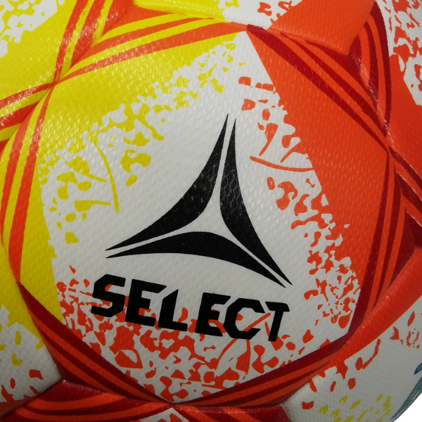 Derbystar Brillant APS Bundesliga 22-23 White Orange Blue and Yellow Football Ball