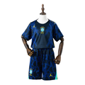 Brazil Nike 2026 Away Kids Version Football T-Shirt + Shorts Kit