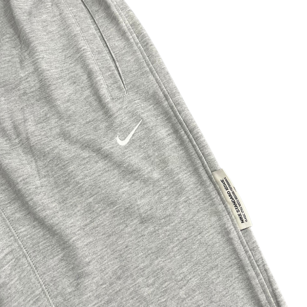 Nike Grey and White Track Pants