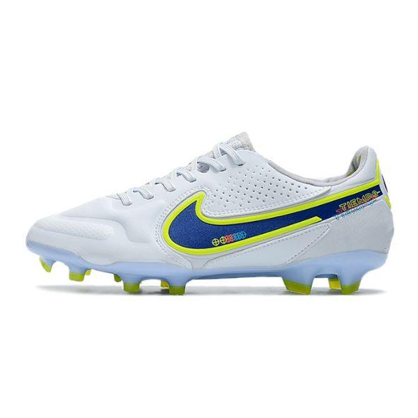 Nike Tiempo Legend 9 Elite White and Blue FG