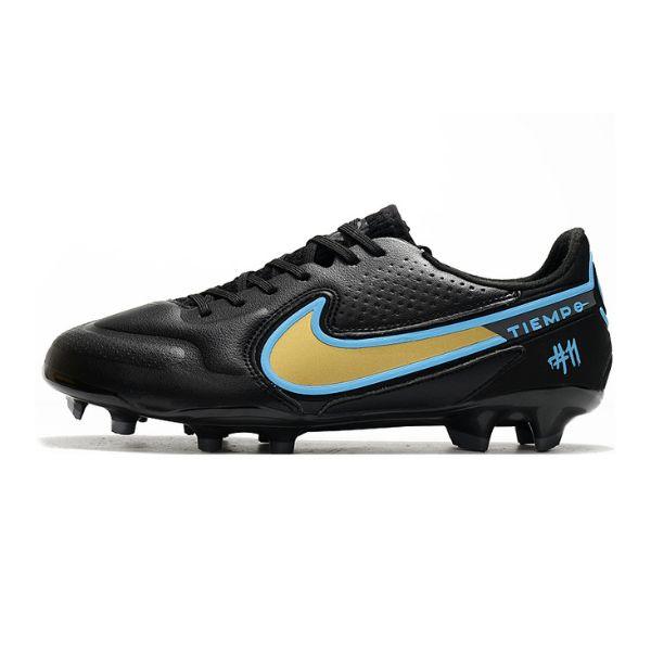 Nike Tiempo Legend 9 Elite Black and Yellow FG