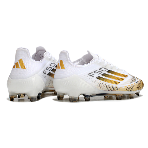 Adidas F50 Elite White and Gold FG
