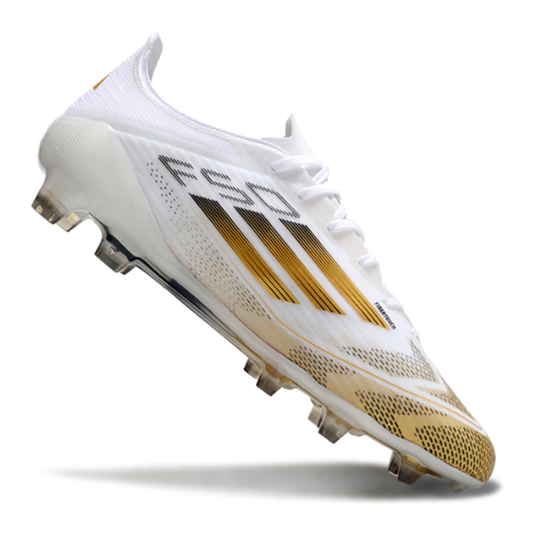 Adidas F50 Elite White and Gold FG