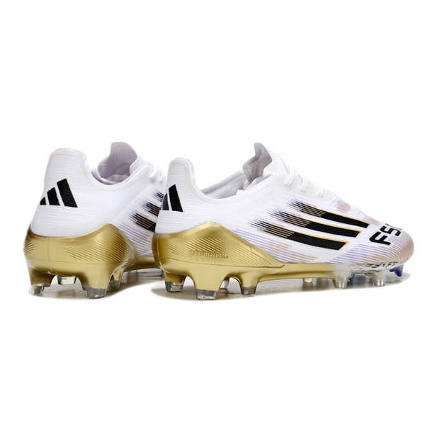 Adidas F50 Elite White and Gold FG
