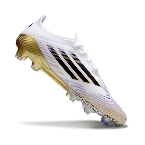 Adidas F50 Elite White and Gold FG