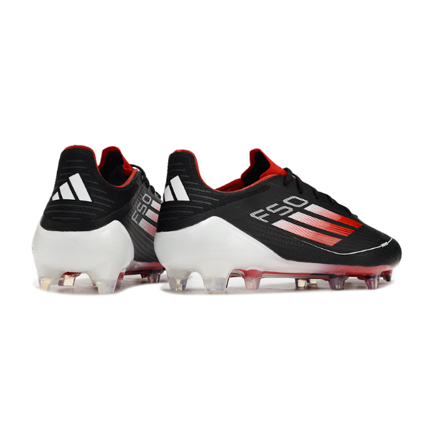 Adidas F50 Elite Black White and Red FG