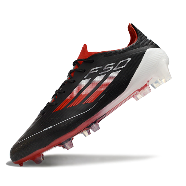 Adidas F50 Elite Black White and Red FG