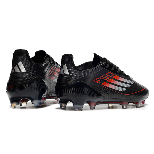 Adidas F50 Elite Black White and Red FG