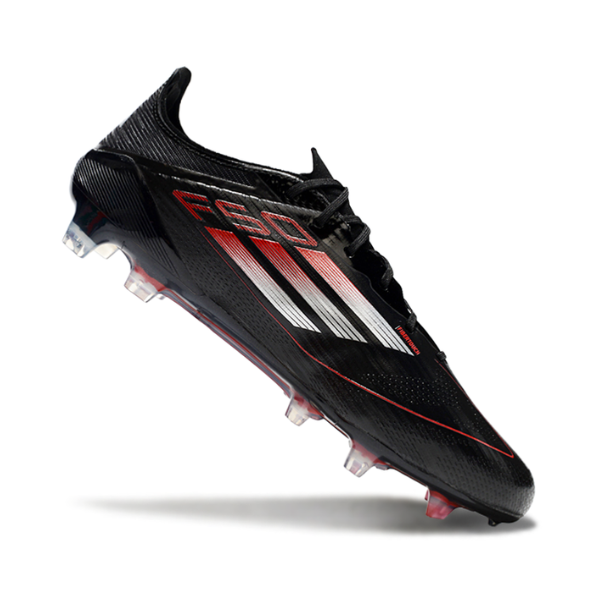 Adidas F50 Elite Black White and Red FG
