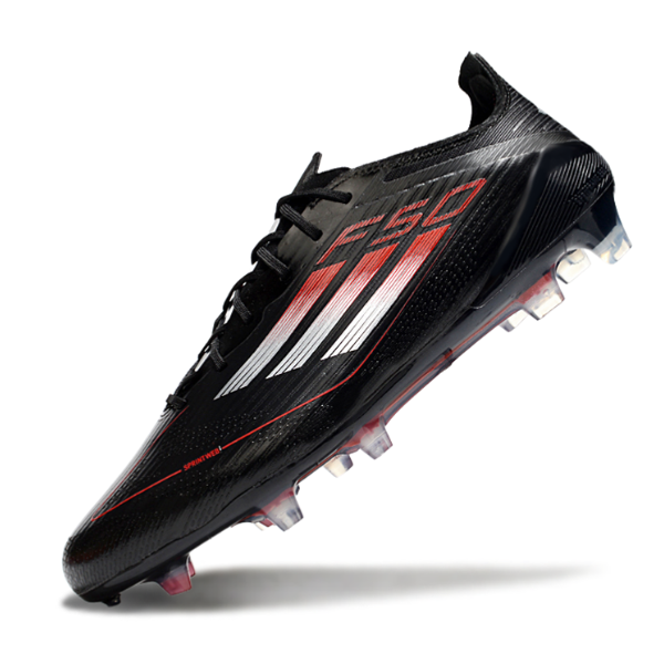 Adidas F50 Elite Black White and Red FG