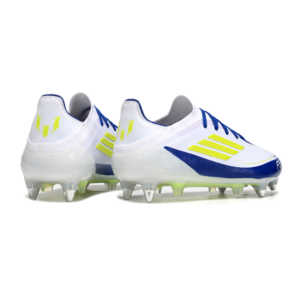 Adidas F50 Primeknit Elite White Blue and Yellow SG Messi