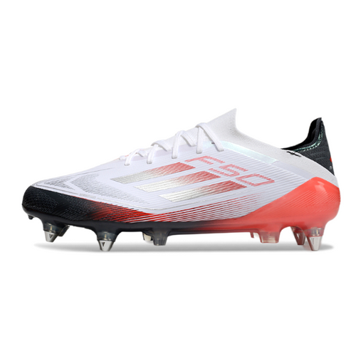 Adidas F50 Primeknit Elite White Gray and Orange SG