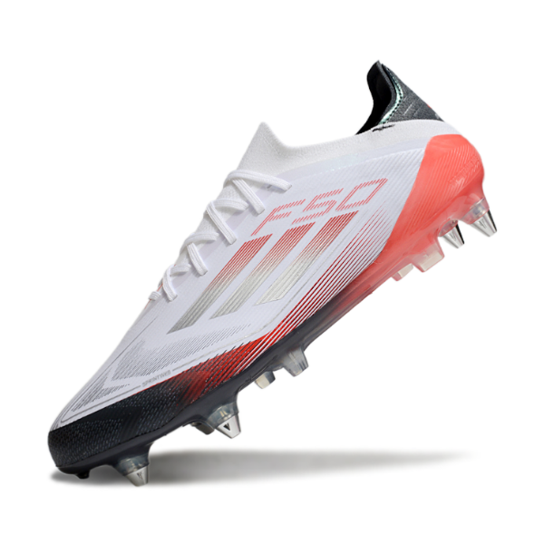 Adidas F50 Primeknit Elite White Gray and Orange SG