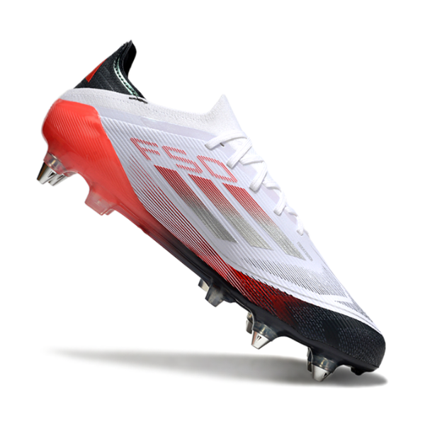 Adidas F50 Primeknit Elite White Gray and Orange SG