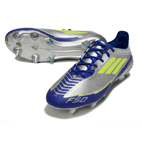 Adidas F50 Elite Silver and Blue Messi SG