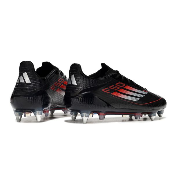 Adidas F50 Elite Black White and Red SG