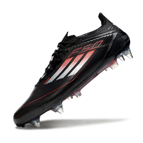 Adidas F50 Elite Black White and Red SG