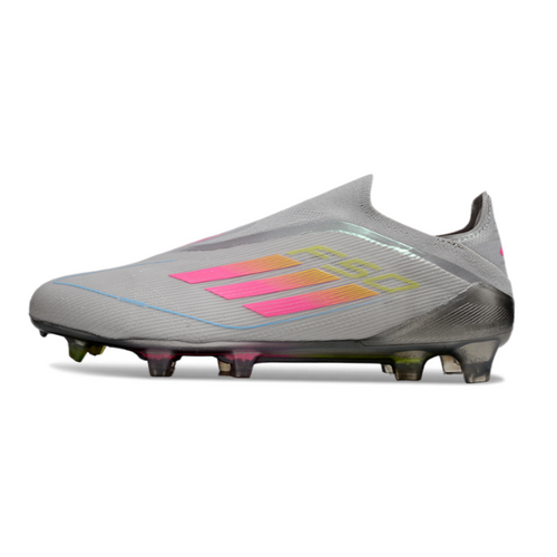 Adidas F50 Elite Laceless Gray Pink and Yellow FG
