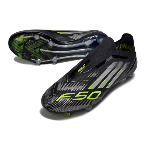 Adidas F50 Elite Laceless Black and White FG