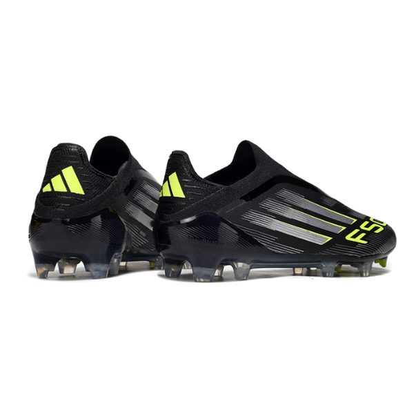 Adidas F50 Elite Laceless Black and White FG
