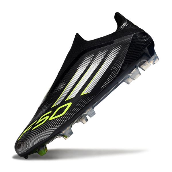 Adidas F50 Elite Laceless Black and White FG