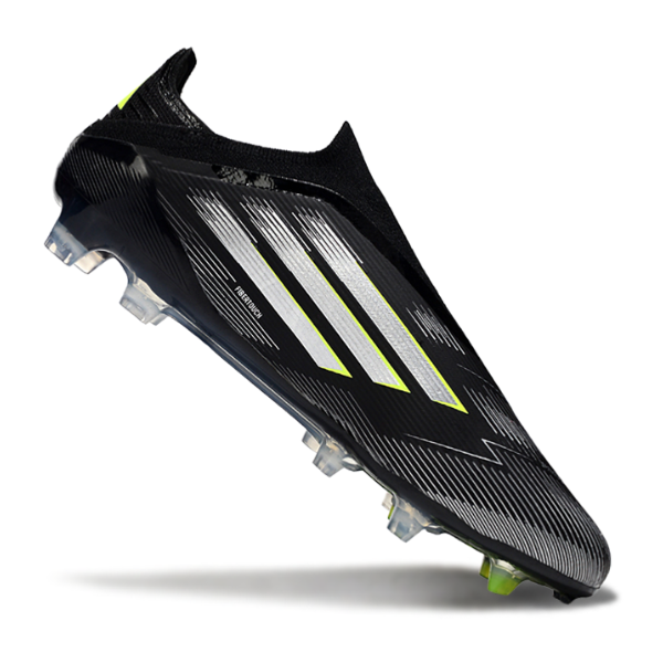 Adidas F50 Elite Laceless Black and White FG