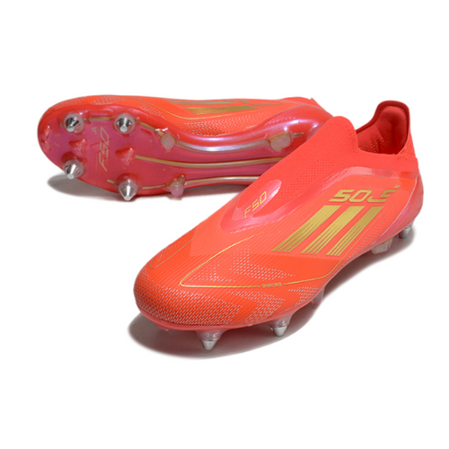 Adidas F50 Elite Laceless Red and Yellow SG