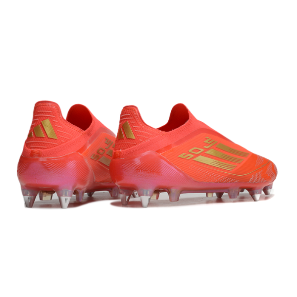 Adidas F50 Elite Laceless Red and Yellow SG