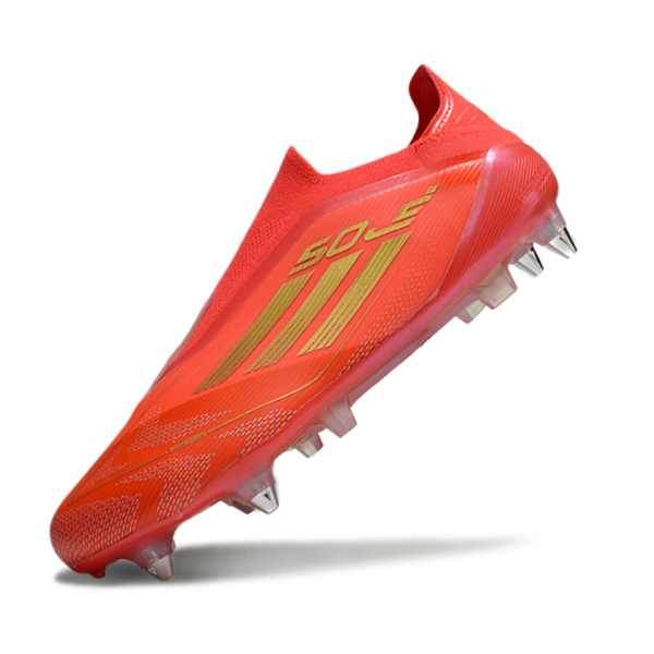 Adidas F50 Elite Laceless Red and Yellow SG
