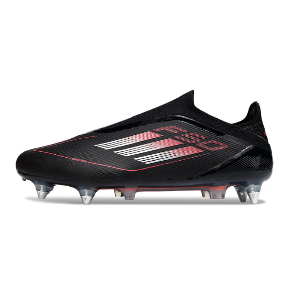 Adidas F50 Elite Laceless Black White and Red SG