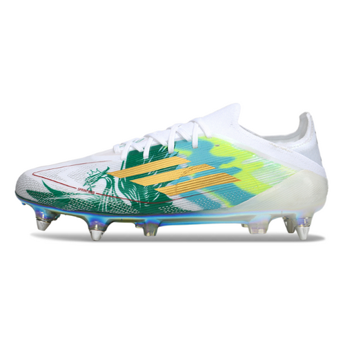 Adidas F50 Primeknit Elite White and Green SG
