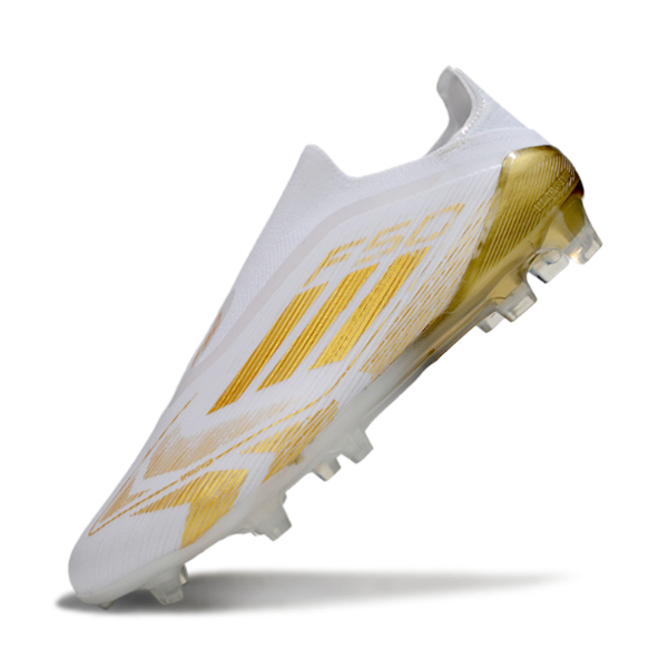 Adidas F50 Elite Laceless White and Gold FG