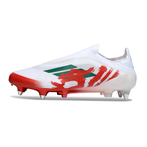 Adidas F50 Elite Laceless White and Red SG