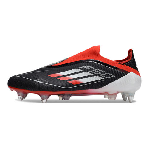 Adidas F50 Elite Laceless Black Red and White SG