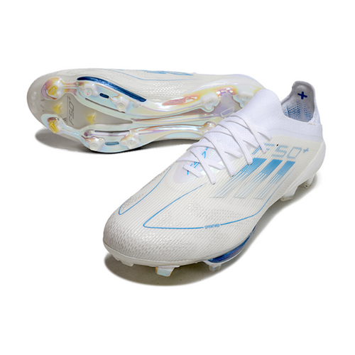 Adidas F50+ Elite White and Blue FG