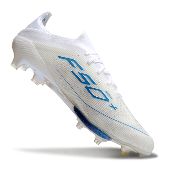 Adidas F50+ Elite White and Blue FG