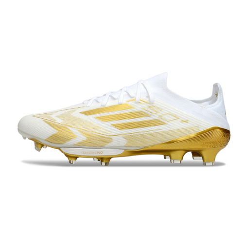 Adidas F50+ Elite White and Gold FG