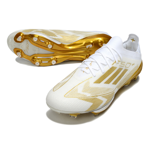 Adidas F50+ Elite White and Gold FG