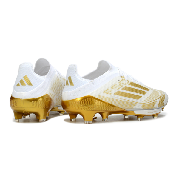 Adidas F50+ Elite White and Gold FG