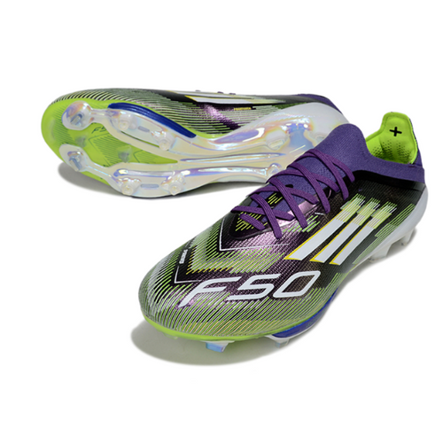 Adidas F50+ Elite Purple and Green FG