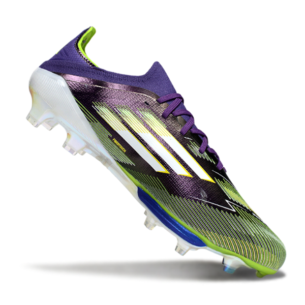 Adidas F50+ Elite Purple and Green FG