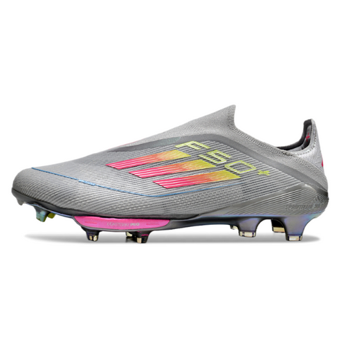 Adidas F50+ Elite Laceless Gray Pink and Yellow FG