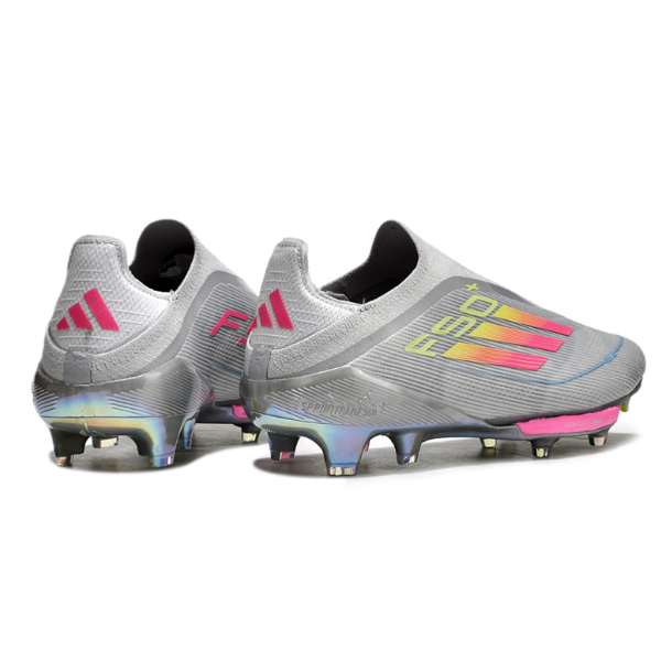 Adidas F50+ Elite Laceless Gray Pink and Yellow FG