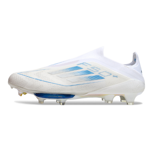 Adidas F50+ Elite Laceless White and Blue FG
