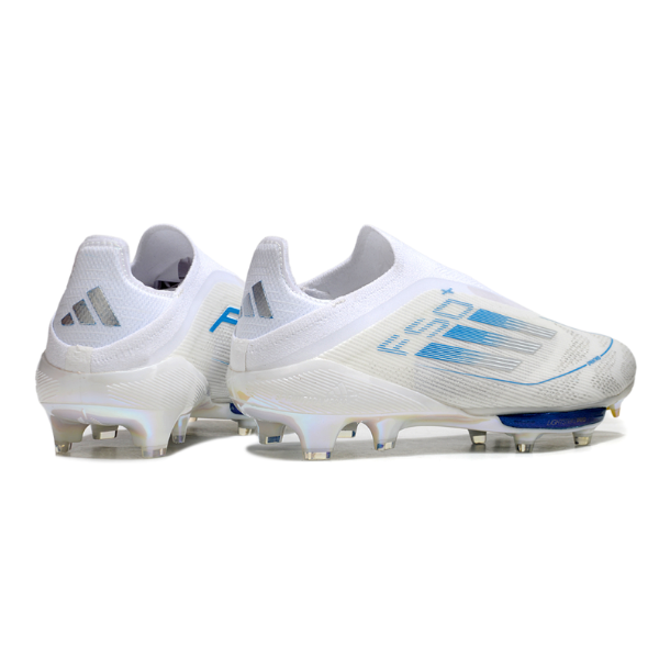 Adidas F50+ Elite Laceless White and Blue FG