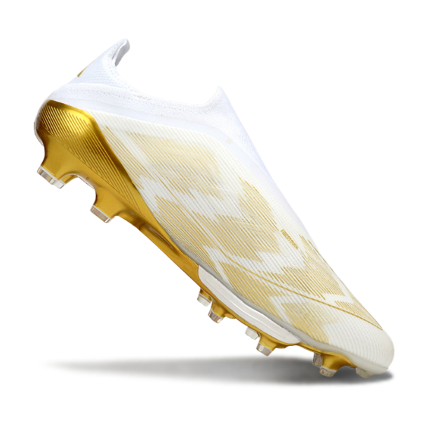 Adidas F50+ Elite Laceless White and Gold FG