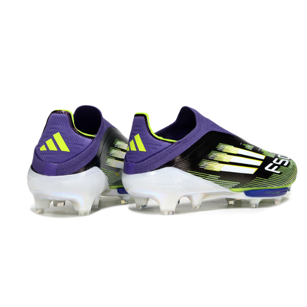 Adidas F50+ Elite Laceless Purple and Green FG
