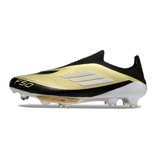 Adidas F50+ Elite Laceless Black and Yellow FG